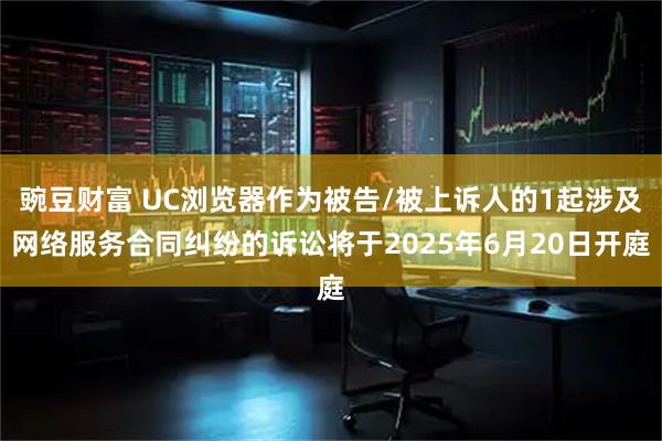 豌豆财富 UC浏览器作为被告/被上诉人的1起涉及网络服务合同纠纷的诉讼将于2025年6月20日开庭